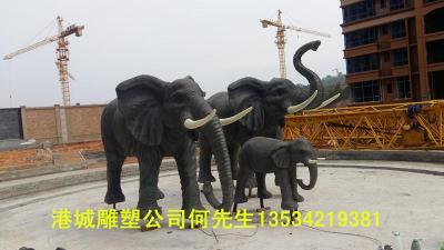 茂名风水镇宅招财玻璃钢大象雕塑报价定制厂