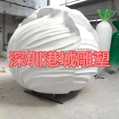 淮南市玻璃钢椰菜卷心菜雕塑包菜定制价格