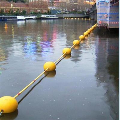 海上塑料浮球 钢绳串联式警示浮球