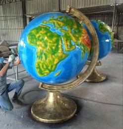 地理园模型 玻璃钢地球仪 立体地地球仪
