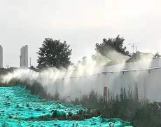 郑州工地道路围挡喷雾设备安装方法