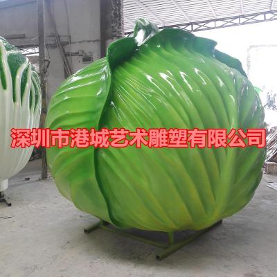 河南温室大栅玻璃钢包菜雕塑价格怎么算