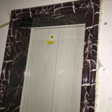 陕西西安电梯门套装饰 石塑电梯门套安装图