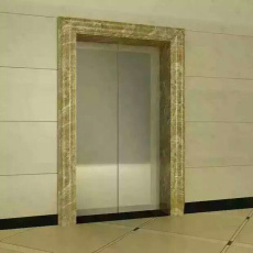 黄山石塑电梯门套 澜亭电梯套线安装图片