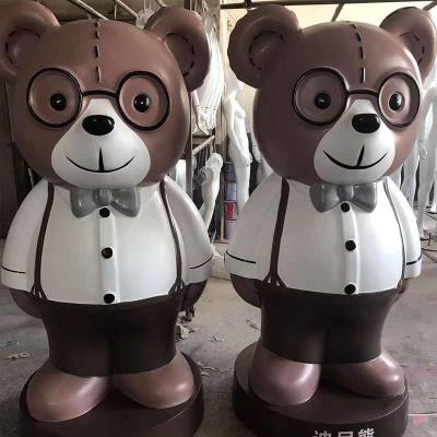 点击了解美陈设计卡通熊玻璃钢泰迪熊雕塑价