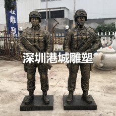 天津玻璃钢特种士兵人物雕塑专业生产厂家