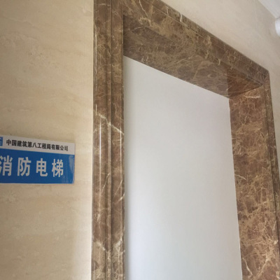 仿石材门套线 白银石塑电梯门套线施工工艺