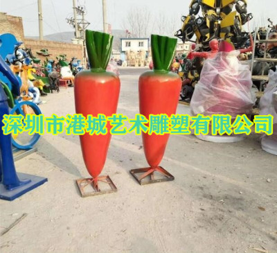 江苏农业农村统筹规划设计玻璃钢胡萝卜雕塑