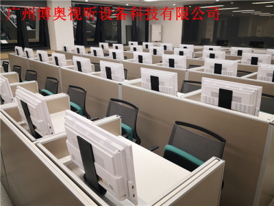 博奧電動(dòng)升降屏風(fēng)辦公桌學(xué)校電腦桌廠家