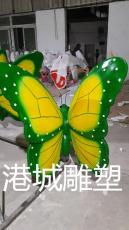 厂家直销批发零售仿真昆虫玻璃钢蝴蝶雕塑价