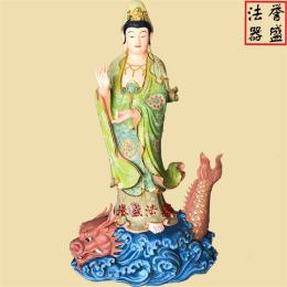 山東觀音佛像 鰲魚(yú)觀音定做 魚(yú)龍觀音報(bào)價(jià)