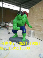绿巨人实体模型英雄联盟玻璃钢人物雕塑摆件