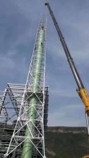 安全等级高塔架式不锈钢工业烟囱报价