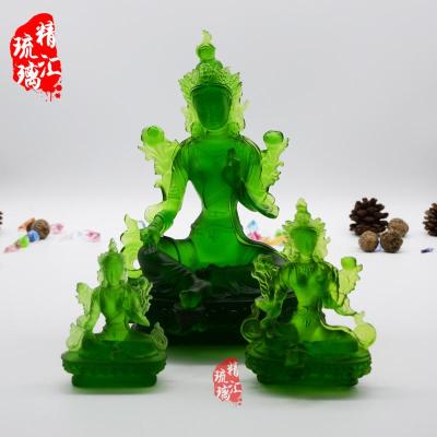 绿度母古法琉璃佛像成都藏传佛教佛像