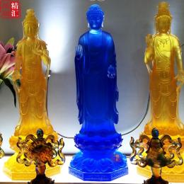 大件琉璃佛像定制厂家 上海古法琉璃工厂