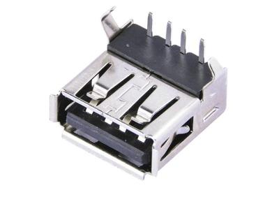 USB 4.0A母双面插立式直插180度插板 大电流