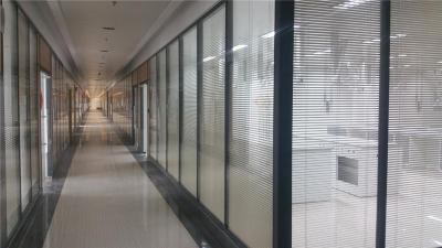 江陰辦公室裝修專用內置百葉隔斷玻璃隔斷