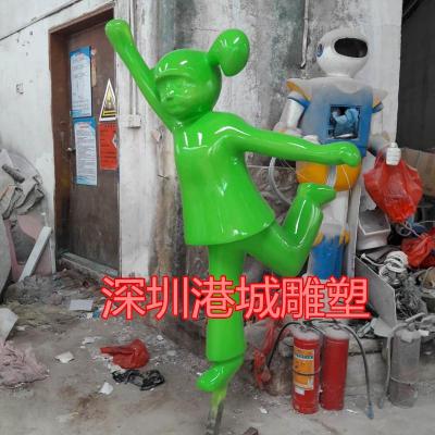 重庆校园玻璃钢IP形象卡通公仔雕塑定制厂