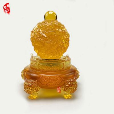 祥龍轉(zhuǎn)運(yùn)琉璃風(fēng)水球 廣州風(fēng)水?dāng)[件琉璃禮品