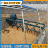简易翻耙机-养殖场发酵池垫料堆放厚度与温