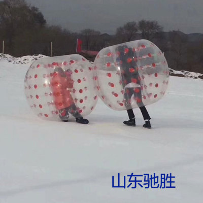 滑雪场游乐设备 雪地悠波球雪地滚筒球