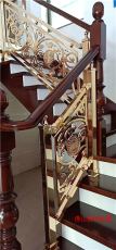 铜艺雕花楼梯护栏 西安铜艺楼梯经典标准