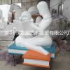 深圳校园白色坐姿看书读书人物雕塑像定制厂