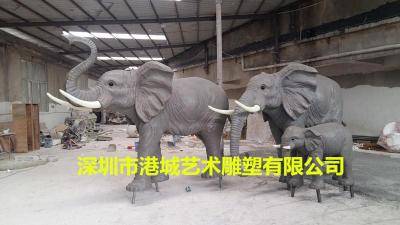 风水招财大象雕塑园林景观仿真大小象雕塑厂