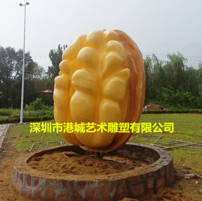 深圳专业玻璃钢核桃雕塑定制批发价格厂家