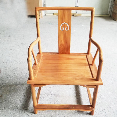 新中式白蜡木烫蜡太师椅茶椅圈椅 仿古椅子