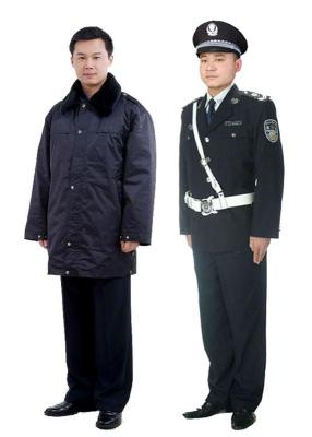 新保安防寒大衣 保安标志服装 保安制服厂家