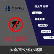 上海专业除灭跳蚤上门服务奔奔虫控