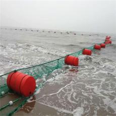 库区防倾翻拦漂排海上挂网塑料浮漂制作厂家