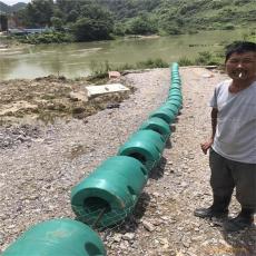 河道垃圾拦污浮桶取水明渠塑料拦漂装置安装