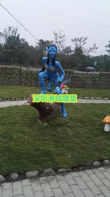 湖南电影角色人物模型玻璃钢阿凡达雕塑厂家