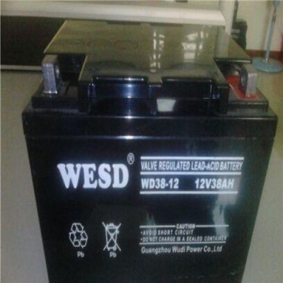 WESD蓄电池WD38-12 12V38AH规格及参数