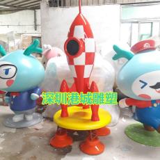 深圳商场仿真火箭模型玻璃钢雕塑零售价格