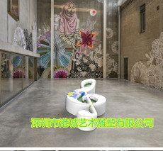 武汉校园玻璃钢音乐音符雕塑来图订做厂家