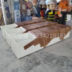 深圳玻璃钢花盆组合休闲椅坐凳雕塑价格厂家