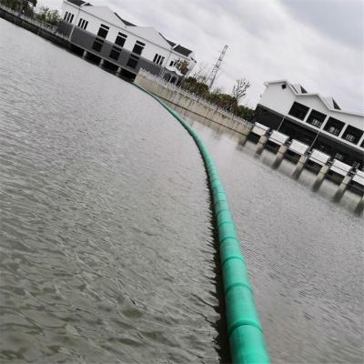 河道汛期拦垃圾装置浮筒式拦污排施工安装