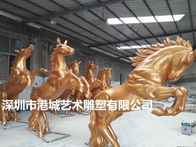 东莞景观仿真八駿馬奔馬雕塑定制零售厂家