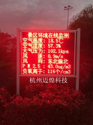 旅游景区负氧离子监测站 杭州迈煌科