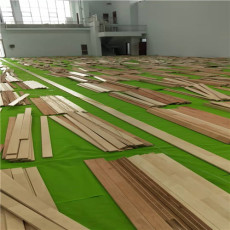文体中心羽毛球馆比赛木地板的安装 施工图