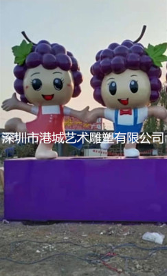 郴州卡通蓝莓娃娃雕塑公司定制