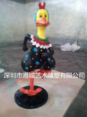 丽江卡通鸡雕塑报价单