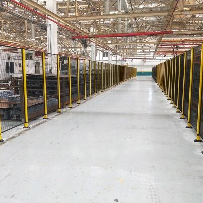 车间护栏网厂家 工业机器人安全防护栏