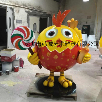 惠州玻璃钢卡通鸡雕塑哪家性价比高