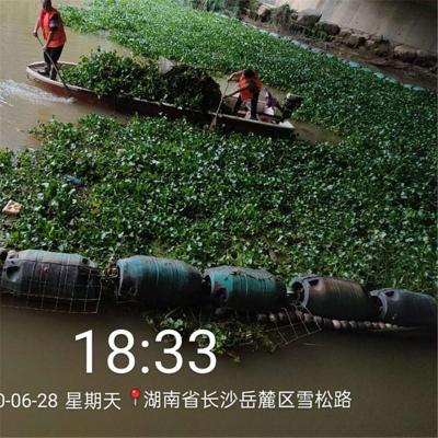 低水头水电站组合式拦污排湖泊拦油浮安装