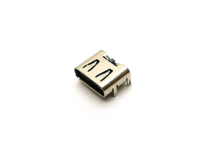 90度四脚DIP 单充电USB TYPE C母座 6PIN