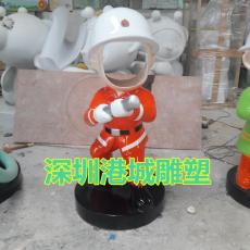 深圳小区消防员卡通雕像现货优惠厂家
